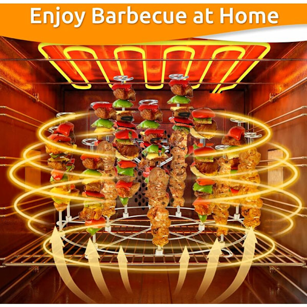 Air Fryer Kebab, Grillställ, Ninja 15-i-1 Tillbehör, Kompatibel med 8-liters Ninja Food/Instant Cooker/Tryckkokare