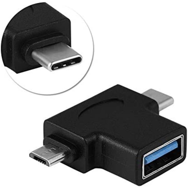 2 i 1 Micro USB OTG-adapter