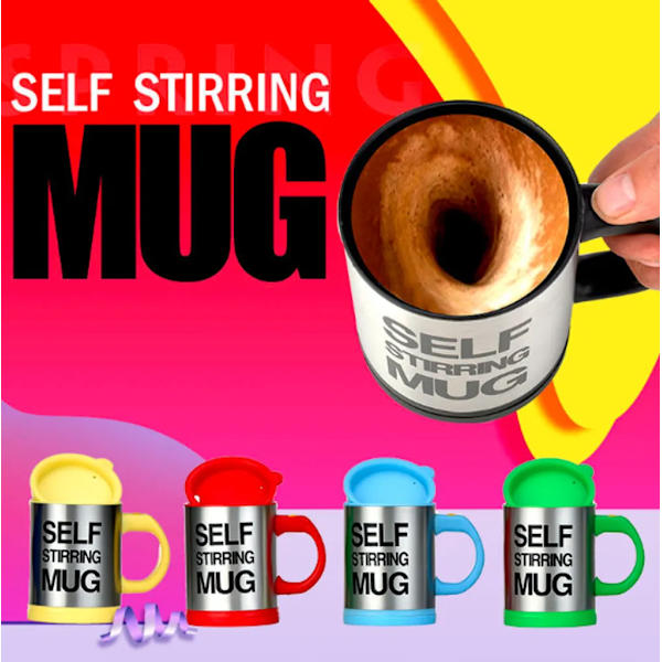 400 ml självomrörande muggset med 2 kaffemuggar självomrörande mugg kaffemugg automatisk kaffeblandningsmugg