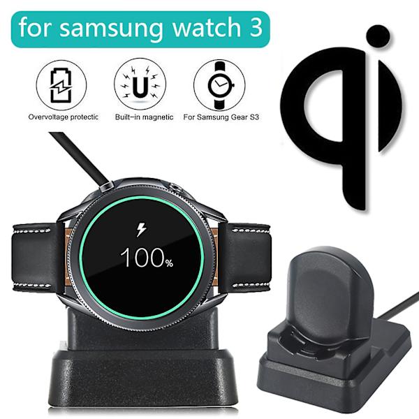 Trådlös laddningsstativ för Samsung Watch 3 - Svart