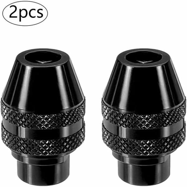 2 stk. nøglefri borepatroner Multi Universal Adapter Hurtigskift borepatron Universal nøglefri borepatron til elektrisk slibeværktøj 0,4-3,2 mm