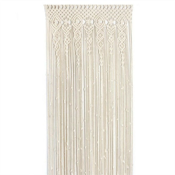 Väggmonterad vävd gobeläng hängande rumsavdelare gardiner bröllopsdraperi boho väggdekor, 95 x 200 cm