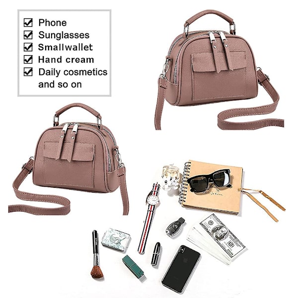 Väskor för kvinnor Designer Dam Crossbody Handväskor Söta Pungar rosa