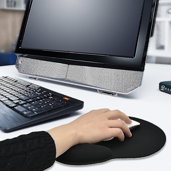 Ergonomiska Mauspads Mit Handgelenkauflage | Mauspad Mit Handauflage| Anti-sehnenscheidenprobleme Fr Bro, Haus, Studium, Computerspiele