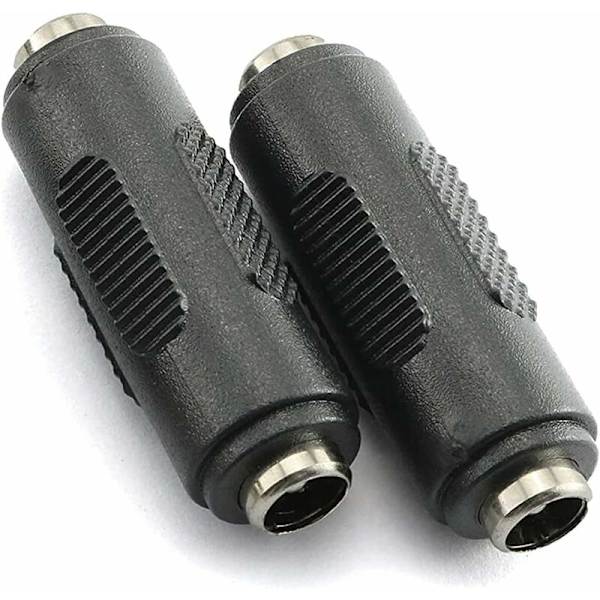 3 st DC 5,5x2,1mm Hon till Hon Strömanslutning, Hon till Hon Koppling Adapter för CCTV