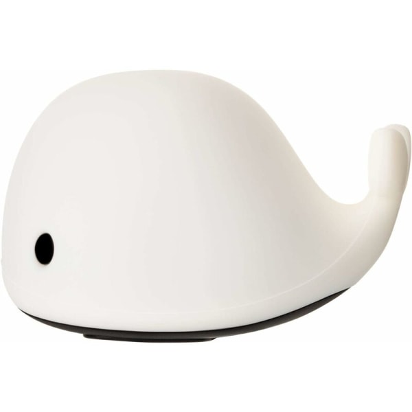 480,32 48032 Good Night Whale Night Light Whale Batteri LED Barnrumslampa med färgbyte, BPA-fri silikon, vit