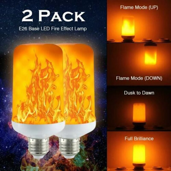 LED-simulerad flamlampa fackellamp fackellamp E27 glödlampa simulerad stearinljuslampa 85-265V