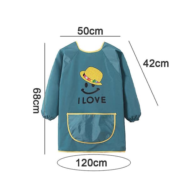 Konstförkläde för barn Skola Söt Målning Vattentäta Förkläden-26（XL，style1）