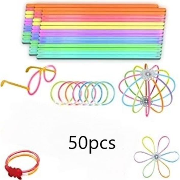 50 st neonarmband festväskor