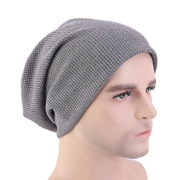 Unisex Vinter Bomull Casual Skid Slouch Oversized Mössa för Män Kvinnor