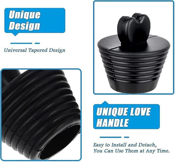 Andre servant til vask 3 deler Universal avløpsluker Hjerteformet Universal badeplugg Scrollsqy badeplugg