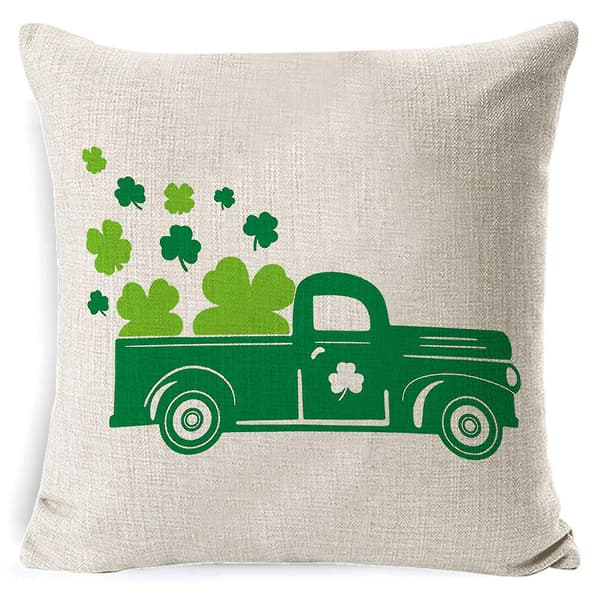 4-pack Heminredning Överdrag St. Patrick's Day Kuddfodral Kudde Överdrag