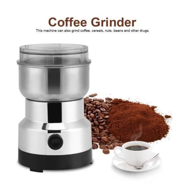1 x Kaffekværn, Rustfrit stål, 100-200W, 14500 omdr./min., Kaffebønnekværn, Køkken.