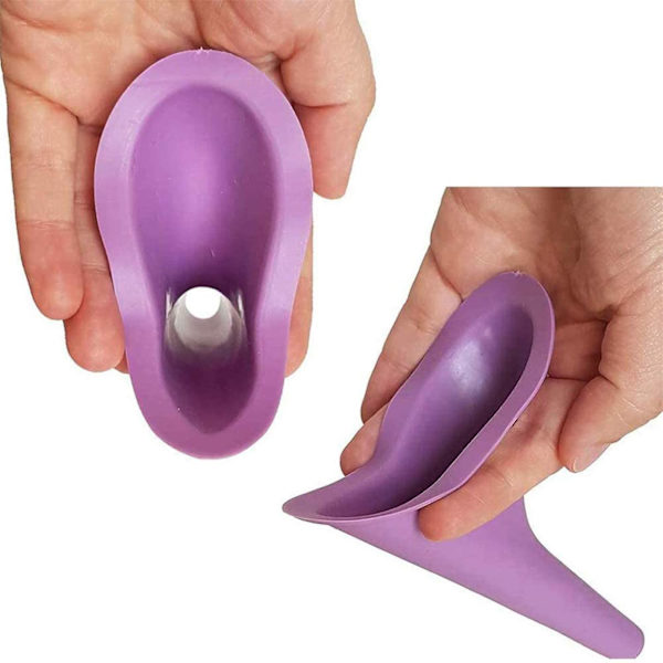 2 st kvinnlig urinal kvinnlig urinering enhet stå upp kissa återanvändbar kvinnor kissa tratt bärbar urinal för resor camping utomhus