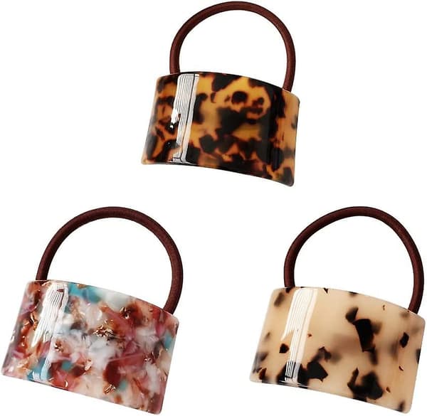 3 stycken leopardmönstrade elastiska pannband med hög elasticitet