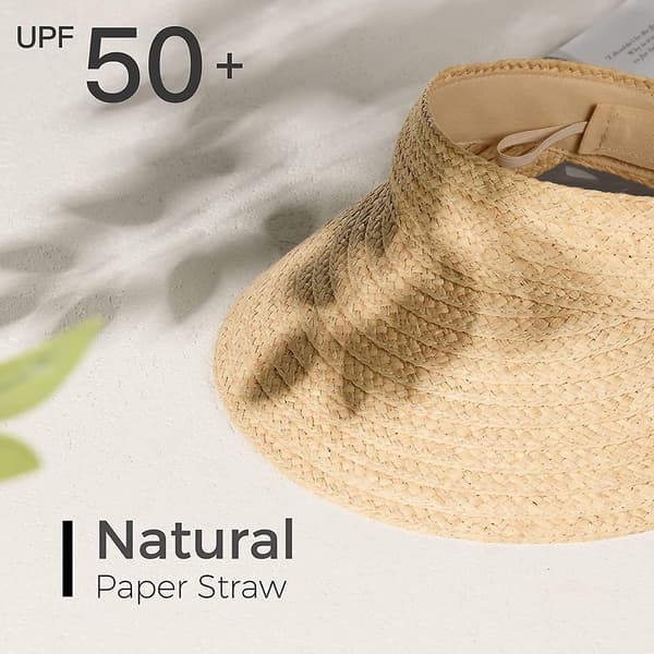 Dam solhatt hopfällbar sommarhästsvans strandhatt