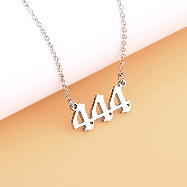 1 X Ängelnummer Halsband, 444 Damhalsband Hänge Choker Smycken