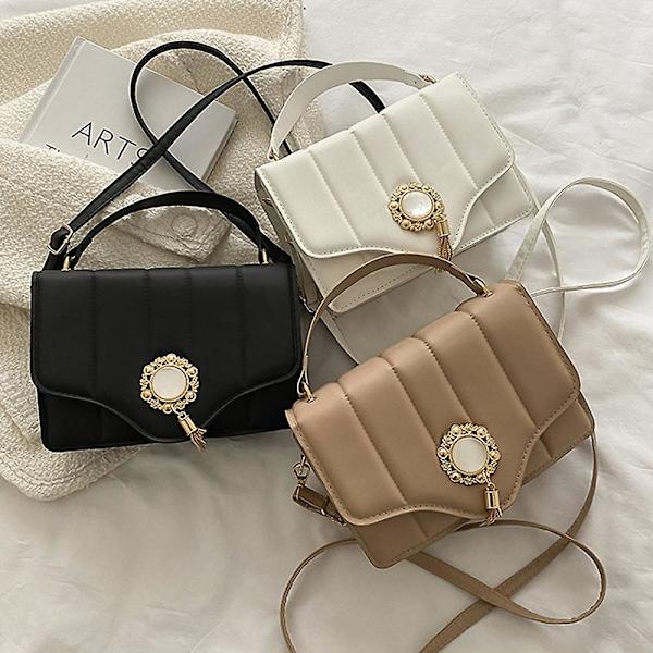 Crossbody-väskor för kvinnor, kedjepåsar med axelrem, små handväskor