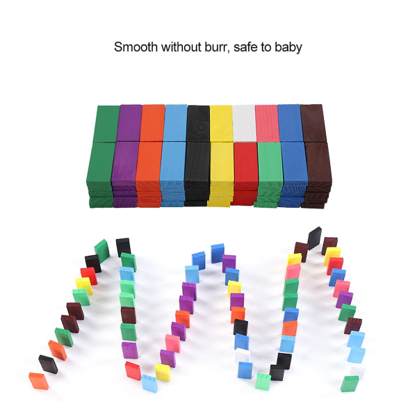 100 stykker/sæt Pædagogisk trælegetøj Børnebyggeklodser Sjove spil Sjovt legetøj