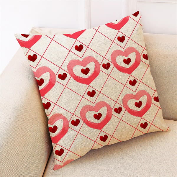 Glad Jul Linne Multi Mönster Kuddfodral Soffa Kuddfodral Heminredning