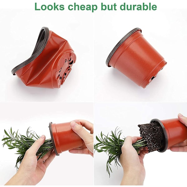 100 st 10 cm plastväxter plantskola kruka, krukor plantor blomma växtbehållare fröstartkrukor för plantor, sticklingar