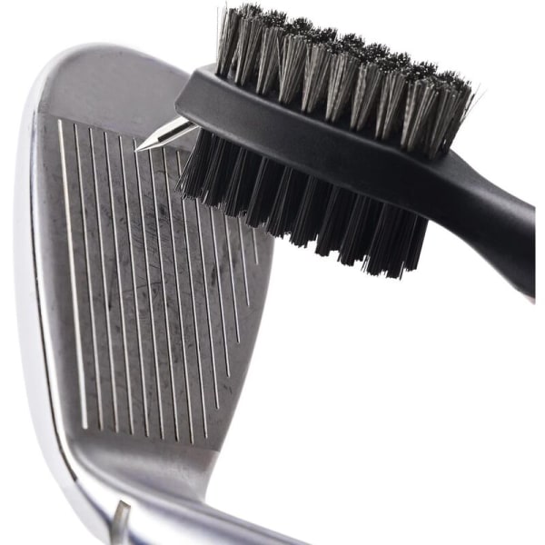 Ett stycke Golfborste Spårrengöring Dubbelsidig nylon Praktisk rengöringsborste för golfhuvudet Golfklubbrengöring (blå)
