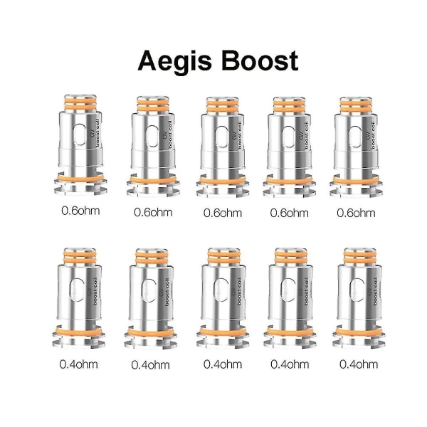 10 st Mesh Coil 0,4 ohm Spolar för Boost Hero X Ersättningsspolar