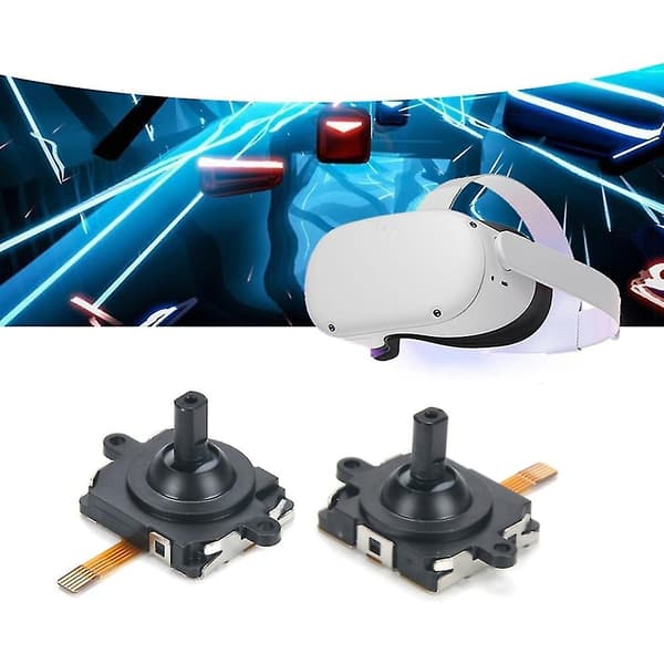 3D analog joystick kompatibel med Oculus Quest 2 Controller Handle 3D Joystick reparationsdel vänster/höger reparationssatser