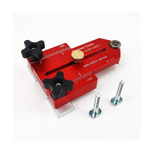 Snickeri tunn rip bordssåg jig robust aluminiumlegering bräda skärguide verktyg exakt konturmodul bräda
