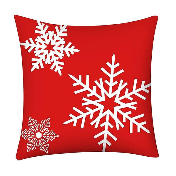 Jultomte Tryckt Kuddfodral Polyester Soffa Bil Kuddeöverdrag Heminredning