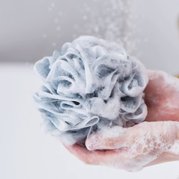 Pakke med 4 Mesh Puff Dusjball Bad Dusj Loofah Svamp Kroppsskrubb Eksfoliator (farge: Grønn2, Størrelse: 4 stk) Grønn2 4 stk