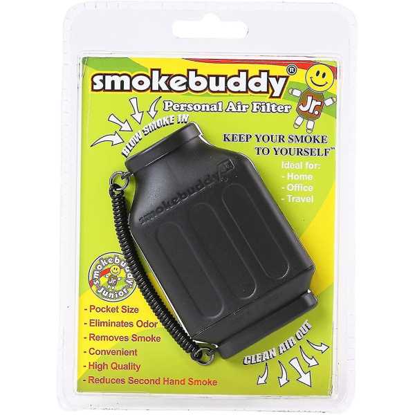2023 Smokebuddy Jr Black Personligt luftfilter Nytt