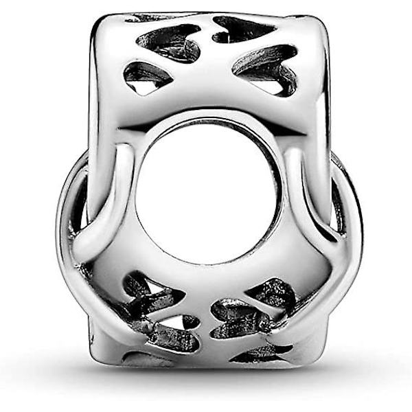 Moments Damklocka i sterlingsilver med oändlighetshjärta och berlock med texten \"Love You Mum\"