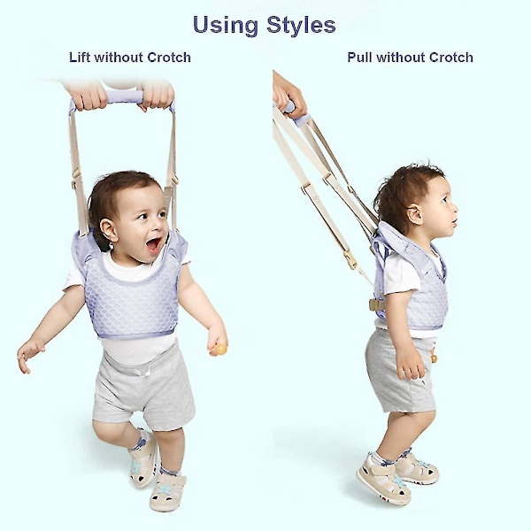 Justerbar Baby Learning Walker Sele & Hållbälte För 7-24 Månader (Lila)