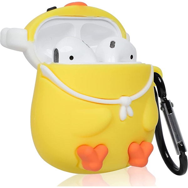 Airpod 2/1 Fodral Djur Cartoon Kawaii Design Cover För Airpods Silikonfodral Air Pods Söt Rolig 3d Kul Mjuk Designer Unik Snygg För Flickor Pojke