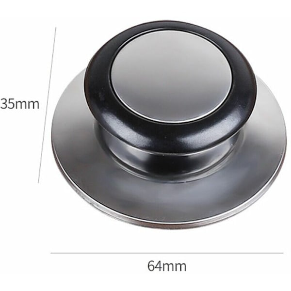 Køkkenredskab Låg Udskiftning Grydehåndtag Knapsæt 2 stk. 64mm