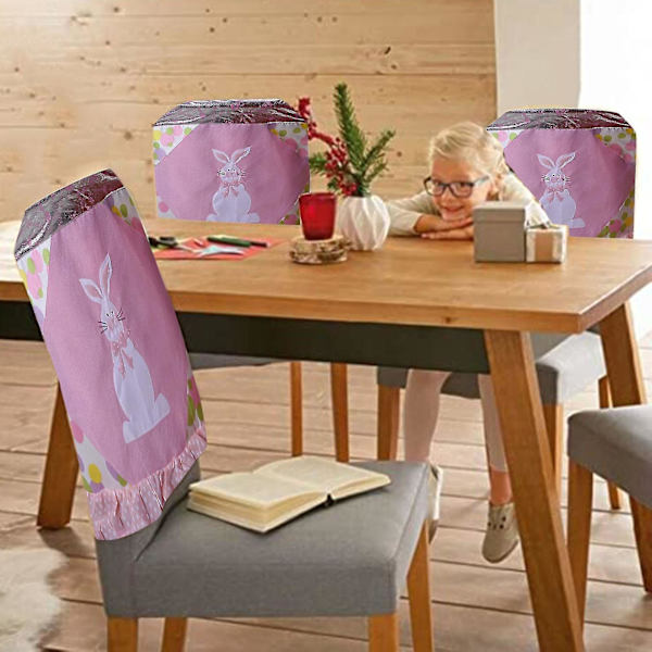 Påskstolsöverdrag Kanin Stolsryggöverdrag Stolskydd Överdrag Slipcover