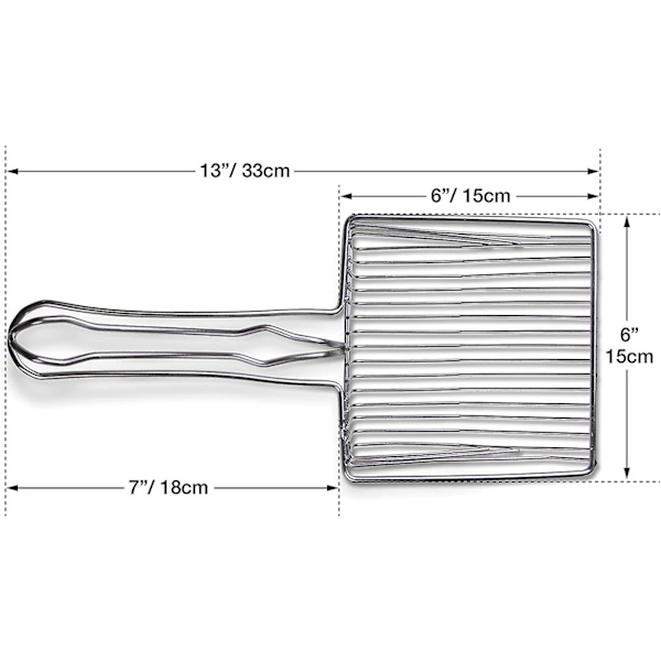 Rostfritt stål sopspade, kraftig, minskar damm