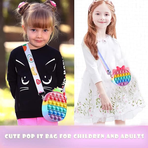 2 i 1 Push Bubble Pop it Fingertip Play Milk Tea Pop it Pack te med mjölk