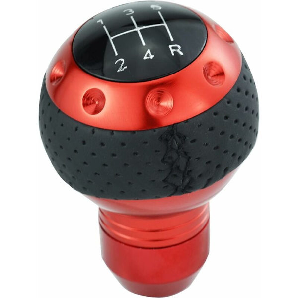 Devenirriche-Gearskiftehåndtag i læder til manuel gearkasse, 5-trins gearstang, 8 mm, 10 mm, 12 mm i diameter