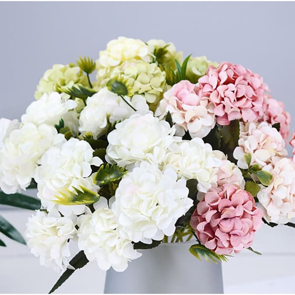 karat bollkrysantemum dekorativ simuleringsbukett?? blomsterblomning blomma blomma simulering vit växt (flaska ingår ej)