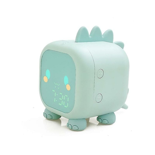 LED-vækkeur Cute Dinosaur Digital Alarm Clock Children's Sleep Trainer Desk Night Light
