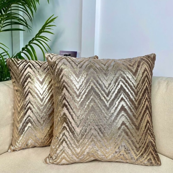 2 stykker pudebetræk Pudebetræk Moderne Stil Pudebeskytter Dekoration Hjem Stue Soveværelse til Sofa Kontorstol Størrelse 45 x45 cm,kaffe