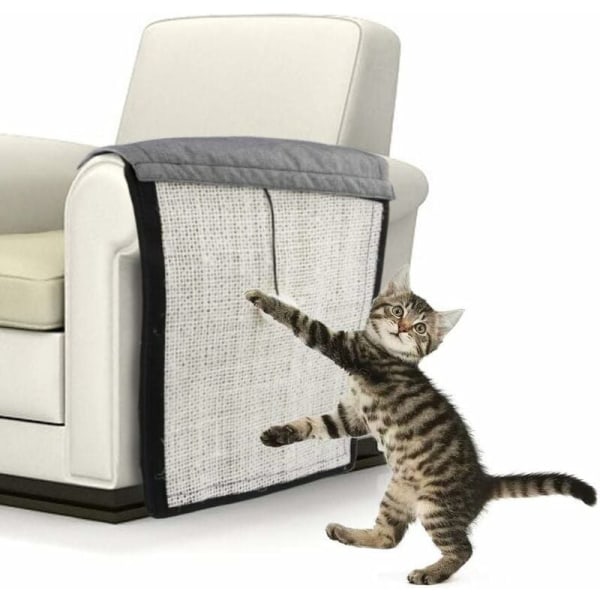 Kattklösmatta Soffa Skydd Anti-Scratch Möbler Sisal Repbräda Repmatta Skydd Repmatta för Soffa Säng Stol Säte Trappor Katt Leksak