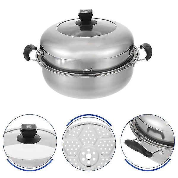 1 set Rostfri Stålgryta