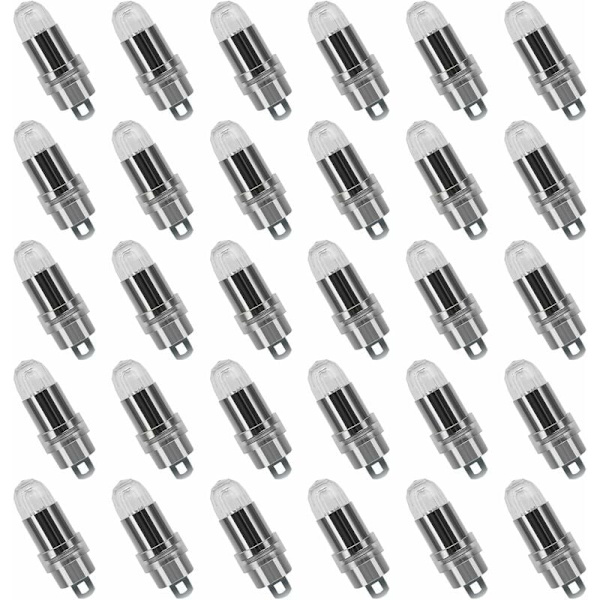 30 stk. LED ballonlys, varmt hvidt papir lanterner bryllupsfest dekoration