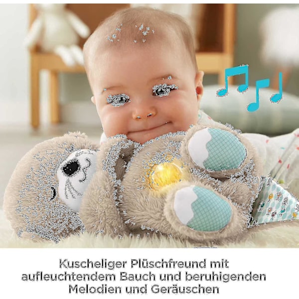 Sova och Mys Uttern, Baby Sovplyschleksak, Med Lugnande Musik Och Rytmiska Rörelser För Att Lugna Nyfödda Bebisar Kb