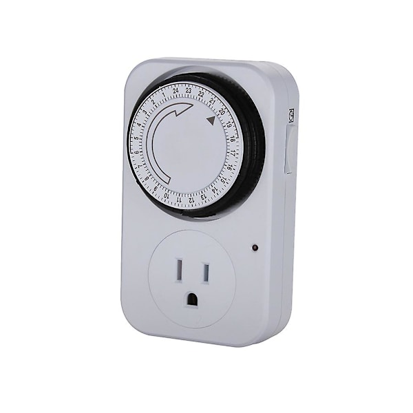 Analog timer, 1 händelse, Mekanisk Timer, Socket Timer Mekanisk Switch, Vit