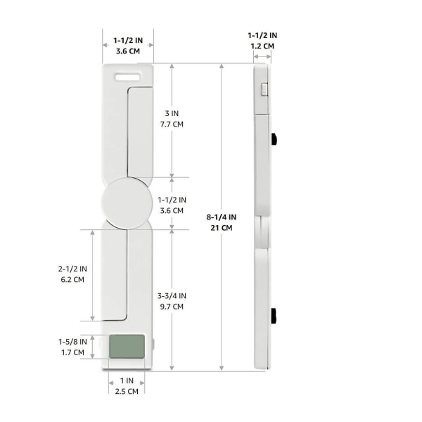 Kompakt hopfällbar digital köksvåg, hög precision bärbar matvåg med LCD-display, svart