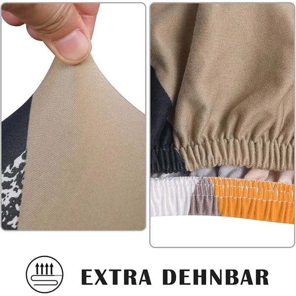 4-pack stolskydd stretch stolskydd elastiska stolskydd modern dekoration stolskydd för universell passform (Magic Cube)